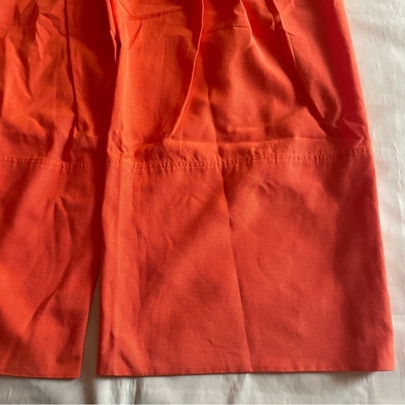 NEW! Farm Rio- Tailored Orange Pants Buckle Belt Wide Leg Size XL Workwear - Picture 6 of 12